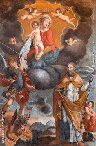 Fotografía Pisa - The painting of Madonna with the St