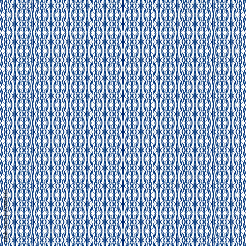 White Blue Geometric Ultra Dense Vertical Striped Seamless Pattern