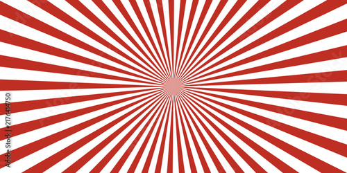 Vibrant red abstract starburst background, sharp rays fanning out from the middle, perfect for wallpaper, cover and backdrop.
