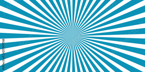 Abstract teal abstract sunbeam rays background, bold spokes streaming from the middle, perfect for website header, brochure and advertising.