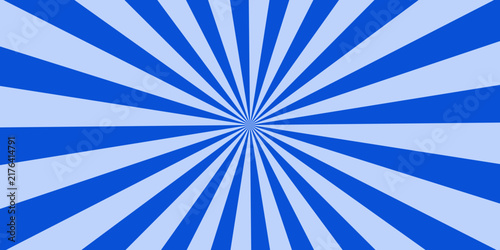 Abstract blue radial burst background with dramatic light beams expanding across the frame, abstract retro design for presentation, flyer and social media post.