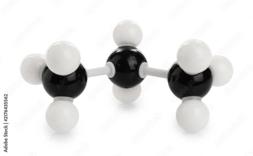 Obraz premium Chemical model of molecule isolated on white