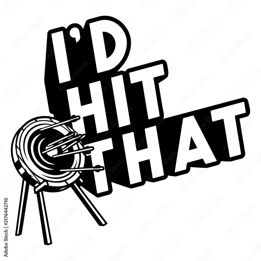 Fototapeta premium I'd hit that simple quote badge