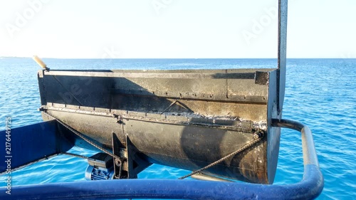interior and mechanisms of a ship