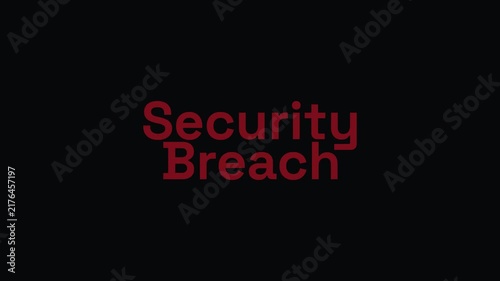 Security Breach Video. Flickering Security Breach. Black