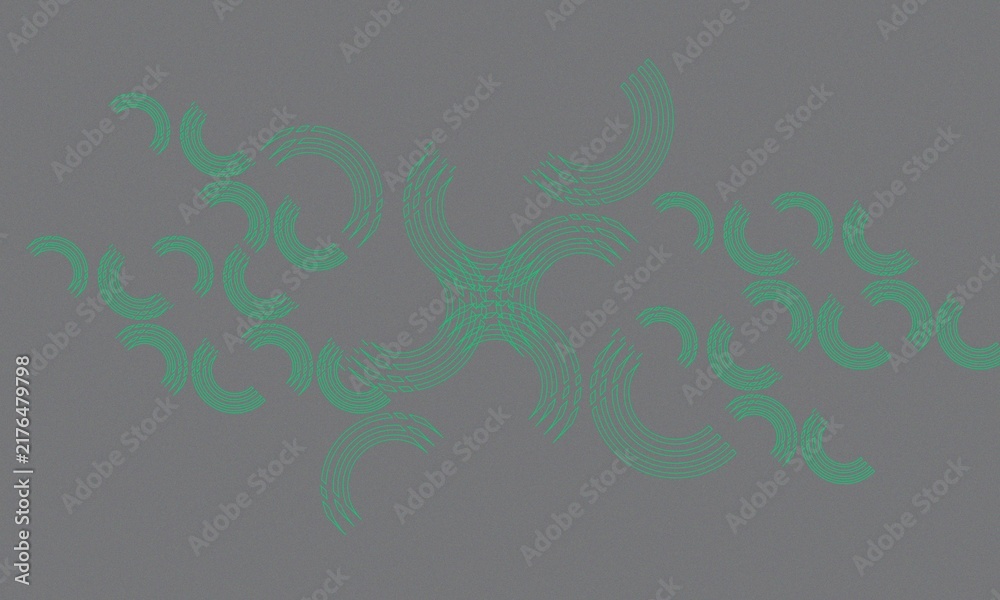 Minimal Green Floral Vector Background Design