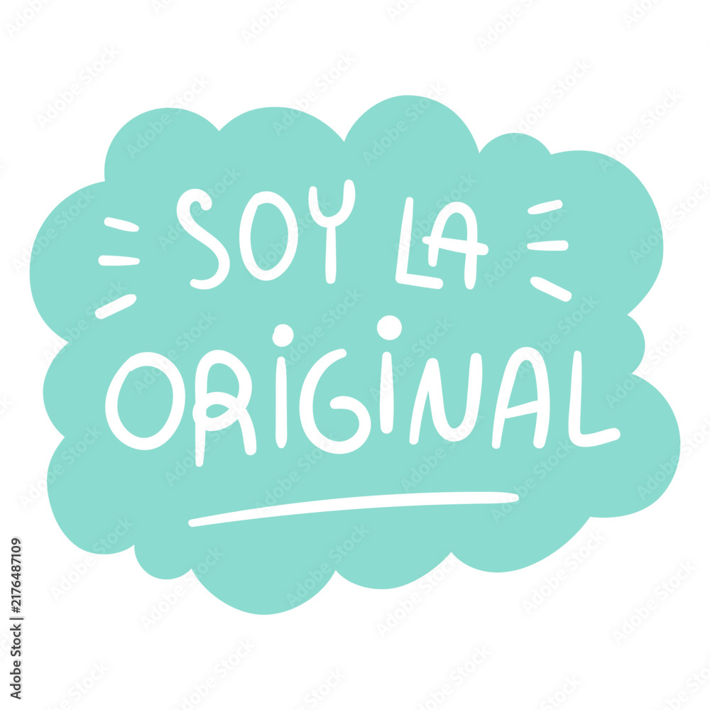 Obraz premium Original spanish blue quote