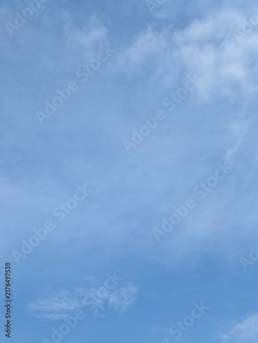 Photography Blue sky with soft cloud texture
