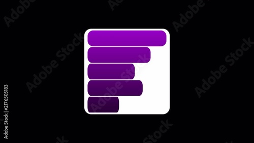 A modern corporate bar graph and dynamic trendline charting upward mobility, financial success and strategic progress, clean corporate typography and smooth keyframe for economy news broadcast in 4k.