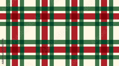 Red green plaid pattern for Christmas and winter festive decorations