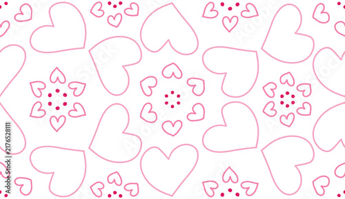 Pink Seamless Pattern | Love |