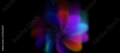 Foto Abstract vertical light streaks background with vibrant neon color glow