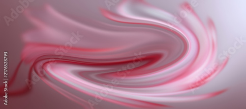 Obraz na płótnie Abstract swirl background with soft pink and red fluid motion waves
