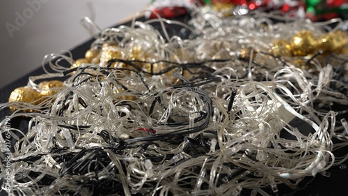 Photography Christmas decorations waste