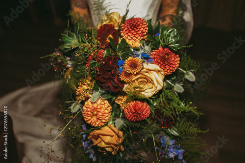 Obraz na płótnie bouquet of orange flowers