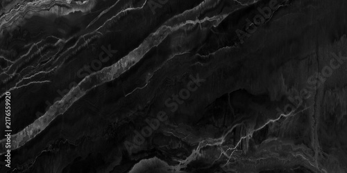 Black Marble Ceramic Tile Texture with White Veins.