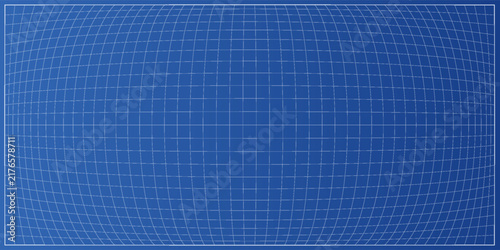 Vector blueprint background with graph grid and blue paper base. This blueprint bg is intended for architecture projects, construction plans, and engineering layouts.