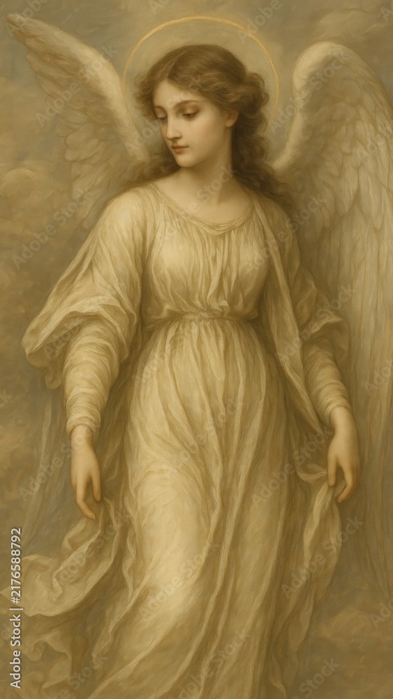 Fototapeta premium Ethereal angelic figure art