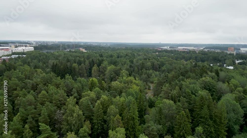 aerial view of city
