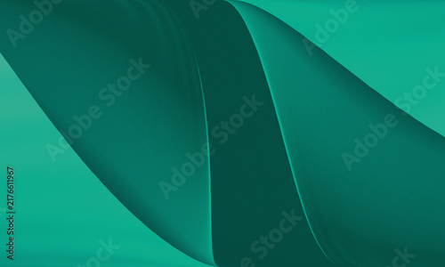 Fotografie fresh green abstract background featuring harmonious, organic curves featuring a