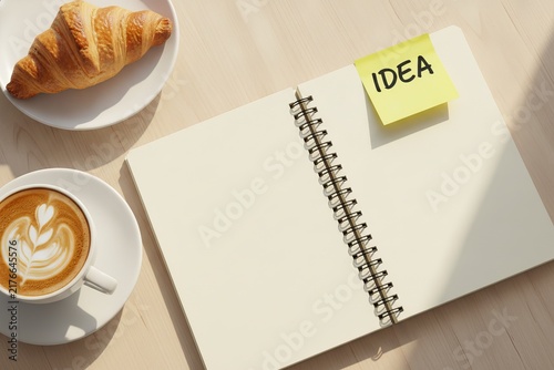 Handwritten Note STRATEGY on Bright Desk