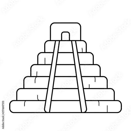 Stylized Pyramid with Stairs Icon