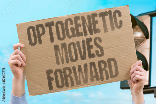 Canvastavla "Optogenetic moves forward" Optogenetic therapy moves forward