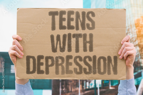 Obraz na płótnie "teens with depression" Study for teens with depression