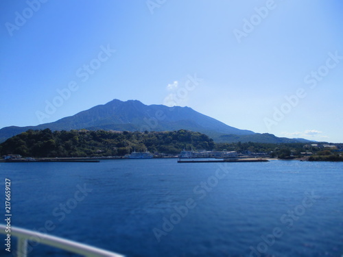 Obraz na płótnie Sakurajima, Kagoshima, Japan - Diorama Effect
