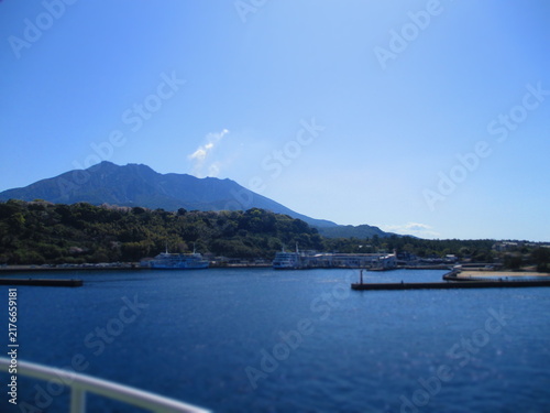 Canvastavla Sakurajima, Kagoshima, Japan - Diorama Effect