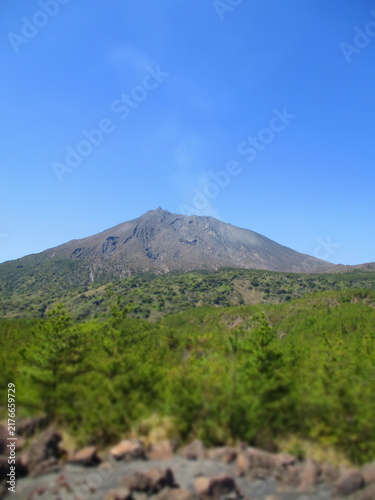 фотографія Sakurajima, Kagoshima, Japan - Diorama Effect