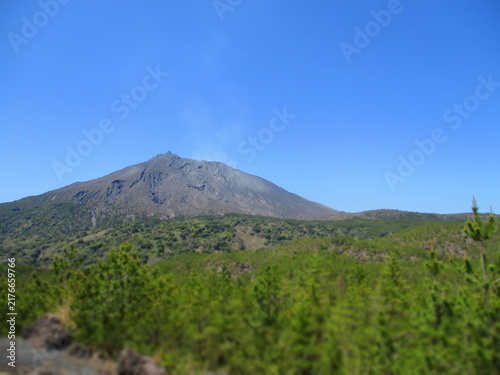 Canvastavla Sakurajima, Kagoshima, Japan - Diorama Effect