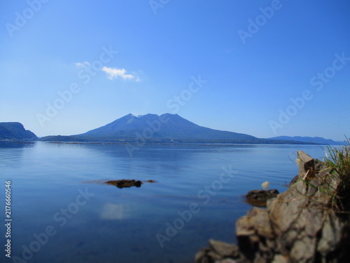 Canvastavla Sakurajima, Kagoshima, Japan - Diorama Effect