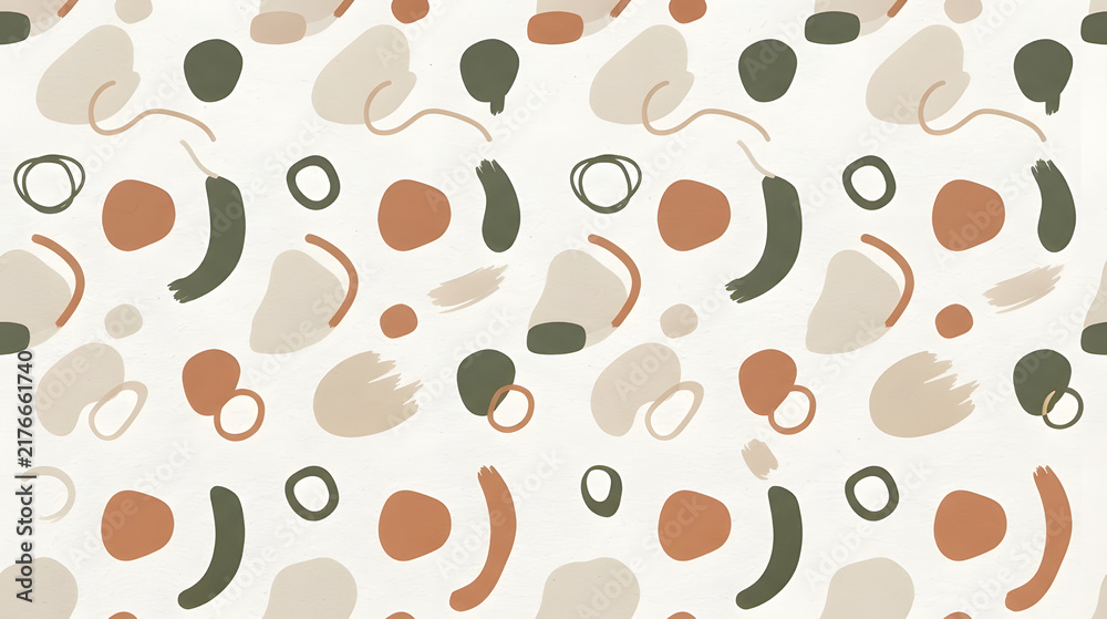coffee beans seamless pattern