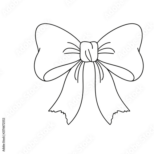 Simple bow line art