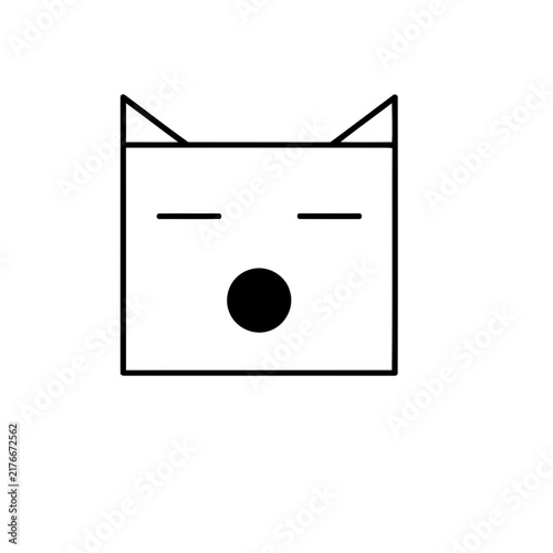 Simple Cat Face Icon