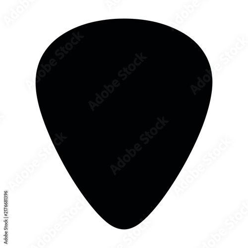 Guitar Pick Icon Vector Image
