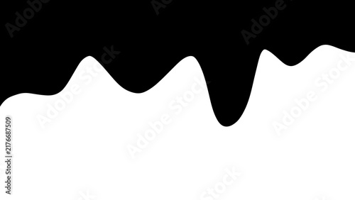 Black paint drips. Flowing black liquid. Dripping black paint. Black liquid border. Oil dripping background