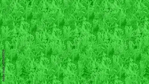 Hand drawn green grass and foliage abstract nature texture background digital illustration.