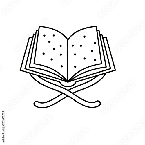 Open book on a stand icon
