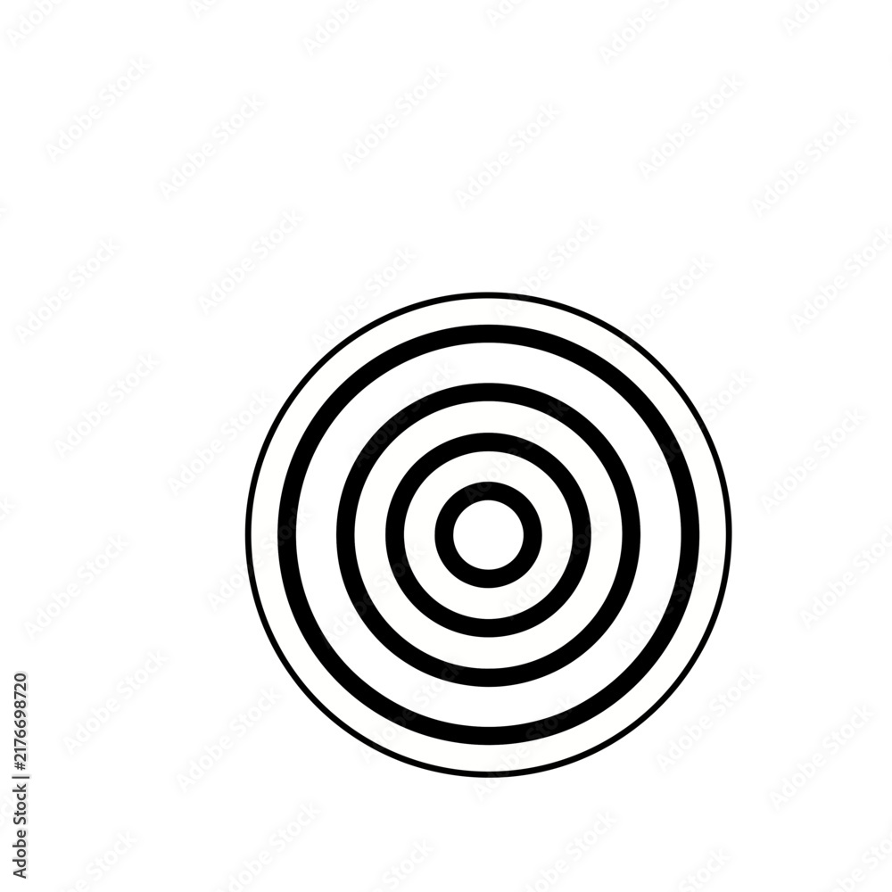 Naklejka premium Concentric Circles Pattern