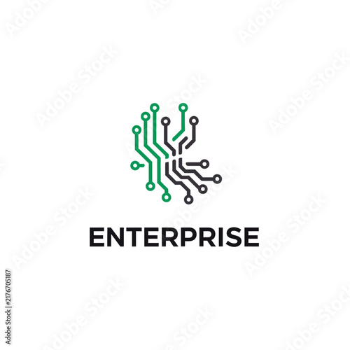 Abstract Digital Circuitry symbolizing Enterprise Technology Solutions Forward Thinking