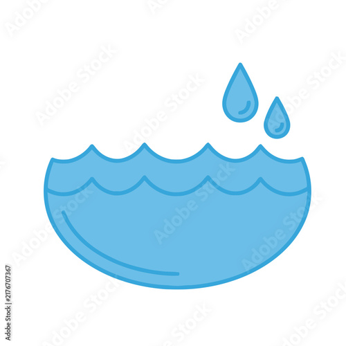 Water Drops and Waves Icon
