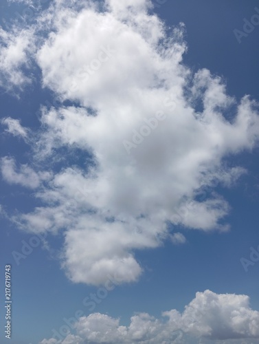 blue sky and clouds
