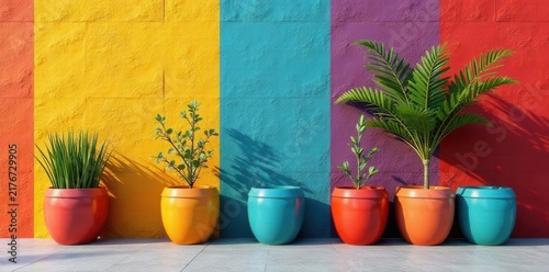 Variety of exterior wall render colors in sample pots , house, tones