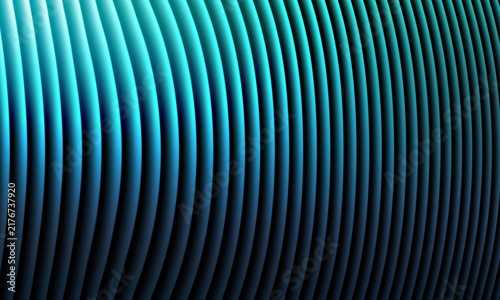 Abstract blue and green wavy lines pattern on a dark background