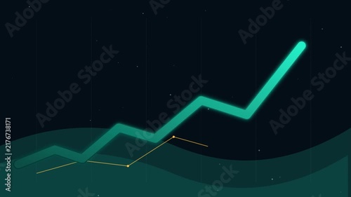 Teal abstract motion graphics footage featuring glowing neon lines and wavy background loop.