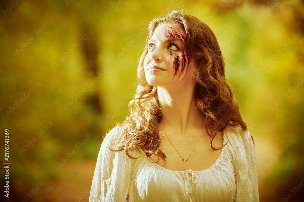 Naklejka premium Scarred Forest Portrait