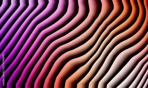 Abstract colorful wavy lines pattern with soft gradient light effect