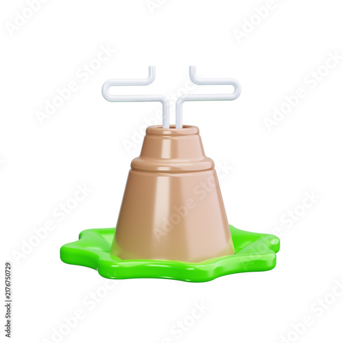 Foto Moxibustion 3d render icons